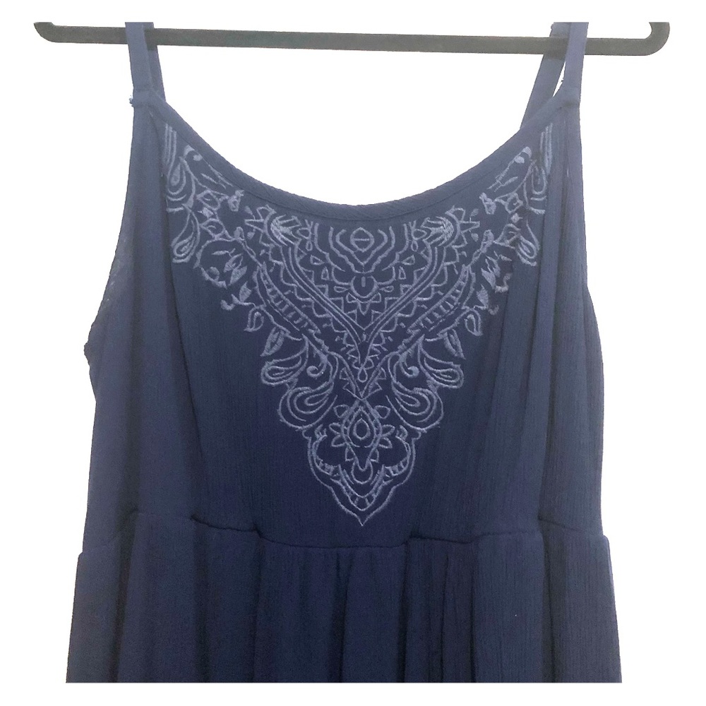 Torrid Highlow Navy Blue Spaghetti Strap SZ 3